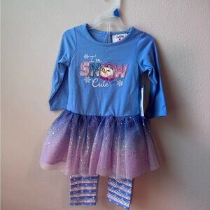 Toddler Girl’s Snow Much Fun Outfit - 2T NWT